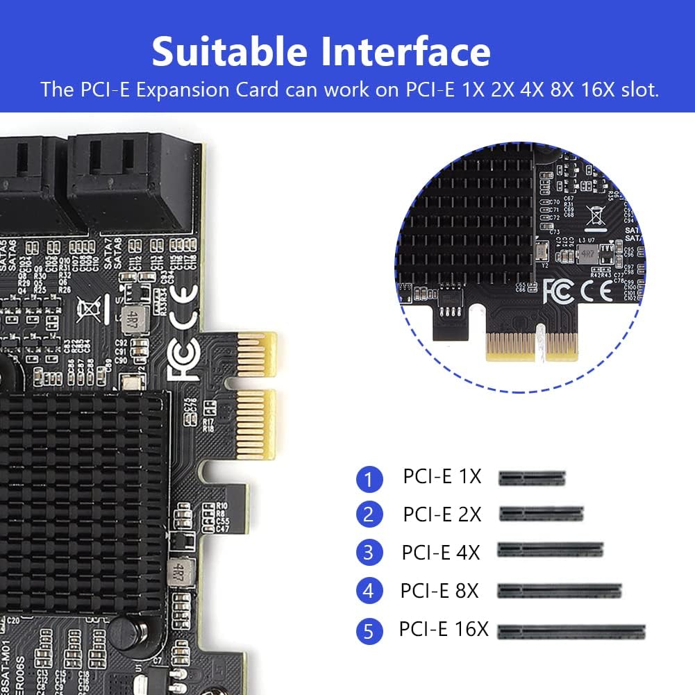PCI-E to SATA 3.0 8-Port Expansion Card A596349
