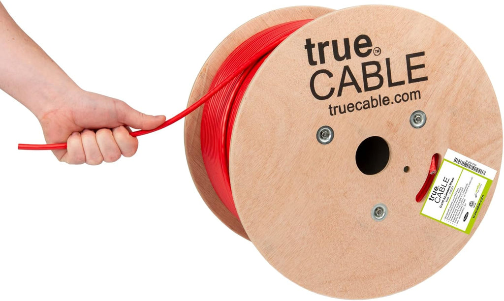 1000ft Yellow 23AWG Solid Bare Copper Bulk Ethernet Cable R425