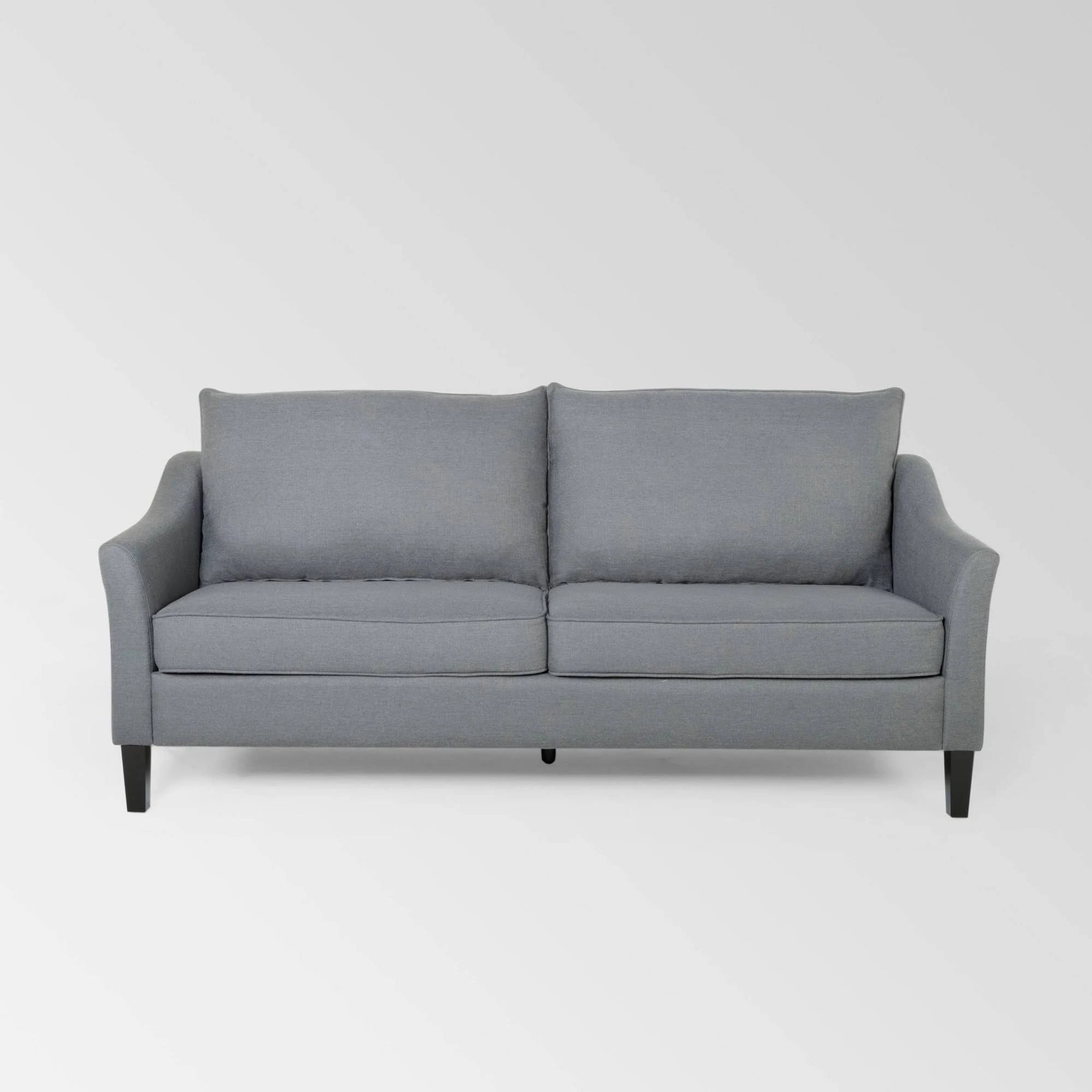 Charcoal Fabric 3 Seater Sofa C6335