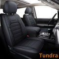 Black Waterproof Faux Leather Seat Covers Front Set 2 Pcs B687