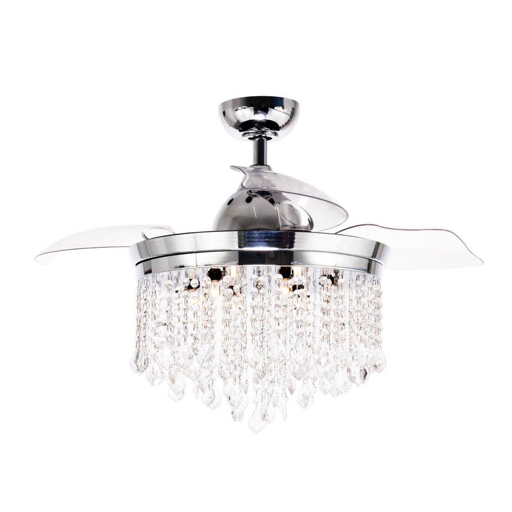 Chrome 42-in Indoor Ceiling Fan 3-Blade K5505