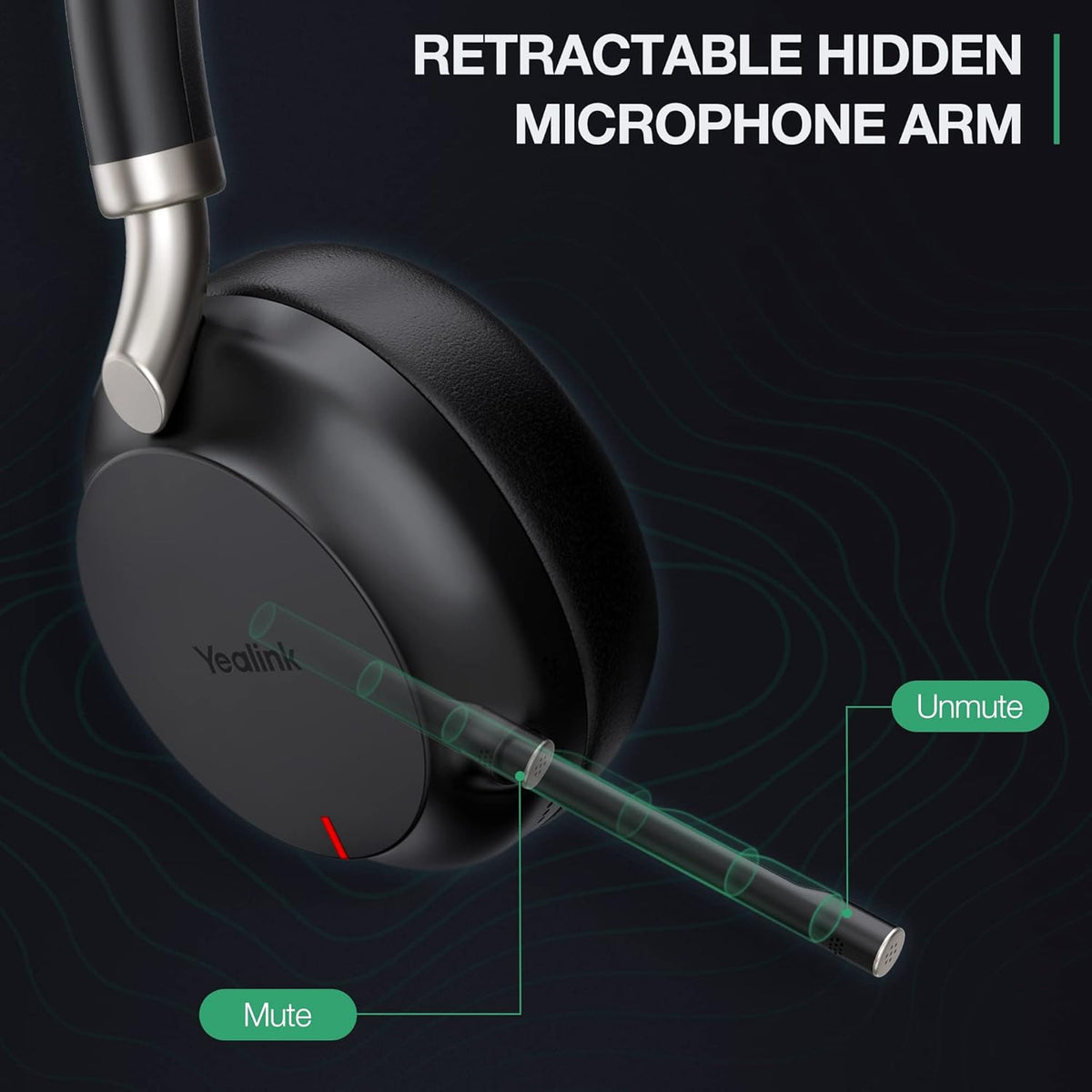 Black Bluetooth Wireless Headset with Microphone T632843