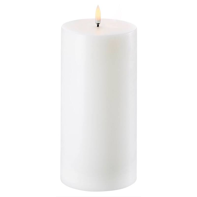 White LED Pillar Candle 10x20,3 cm ABS R894523
