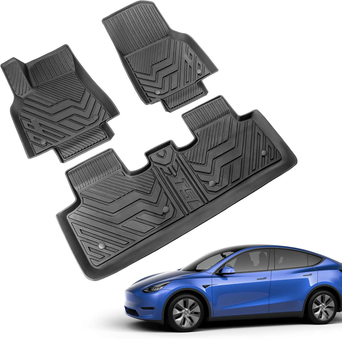 Tesla Model Y 3 PCS Trunk Mat Cargo Liners Q757