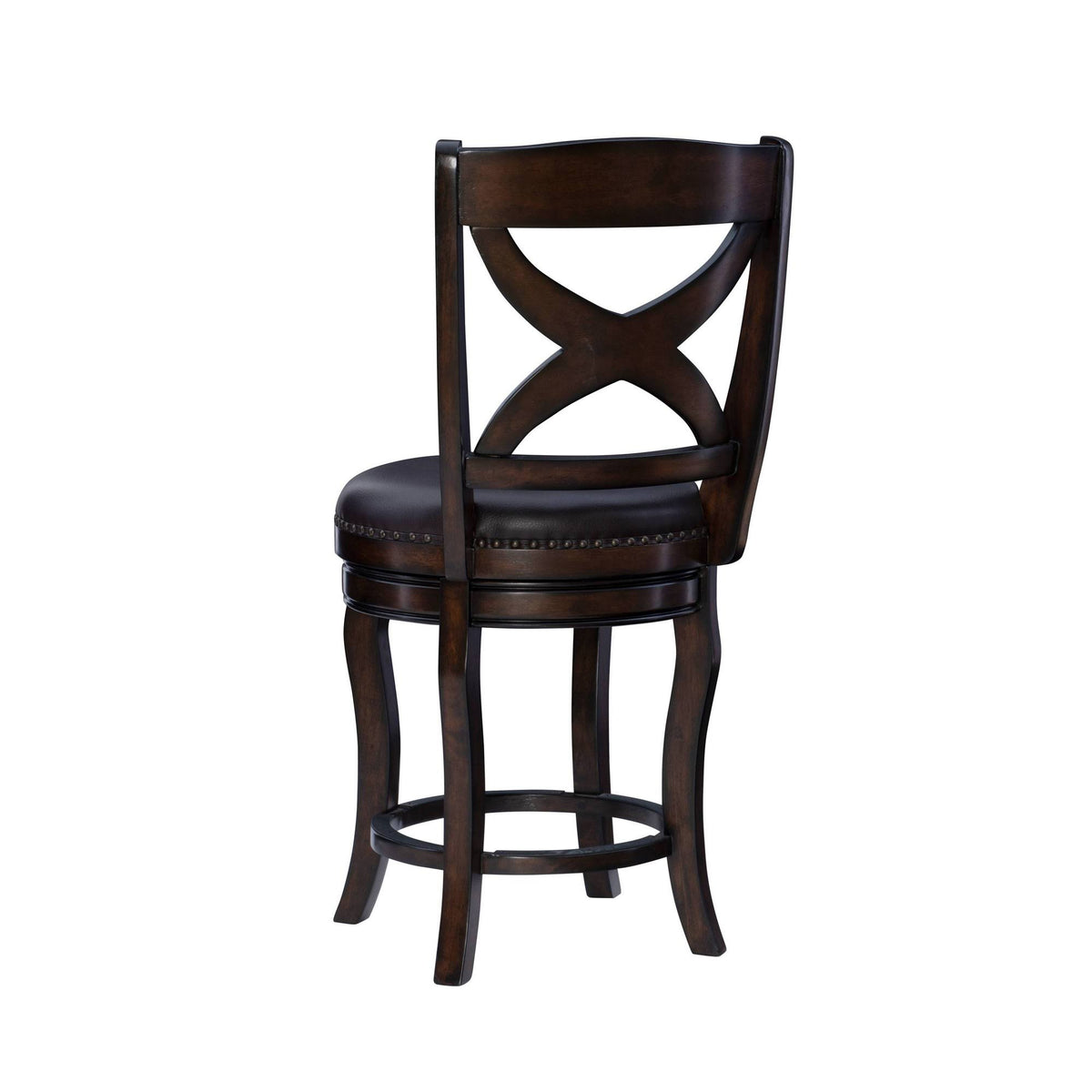Swivel Counter Height Barstool Espresso N17370