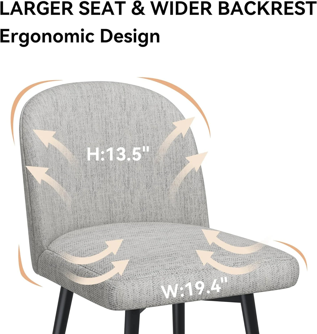 26 Inch Upholstered Swivel Barstools Set of 2 with Back and Metal Legs F168656
