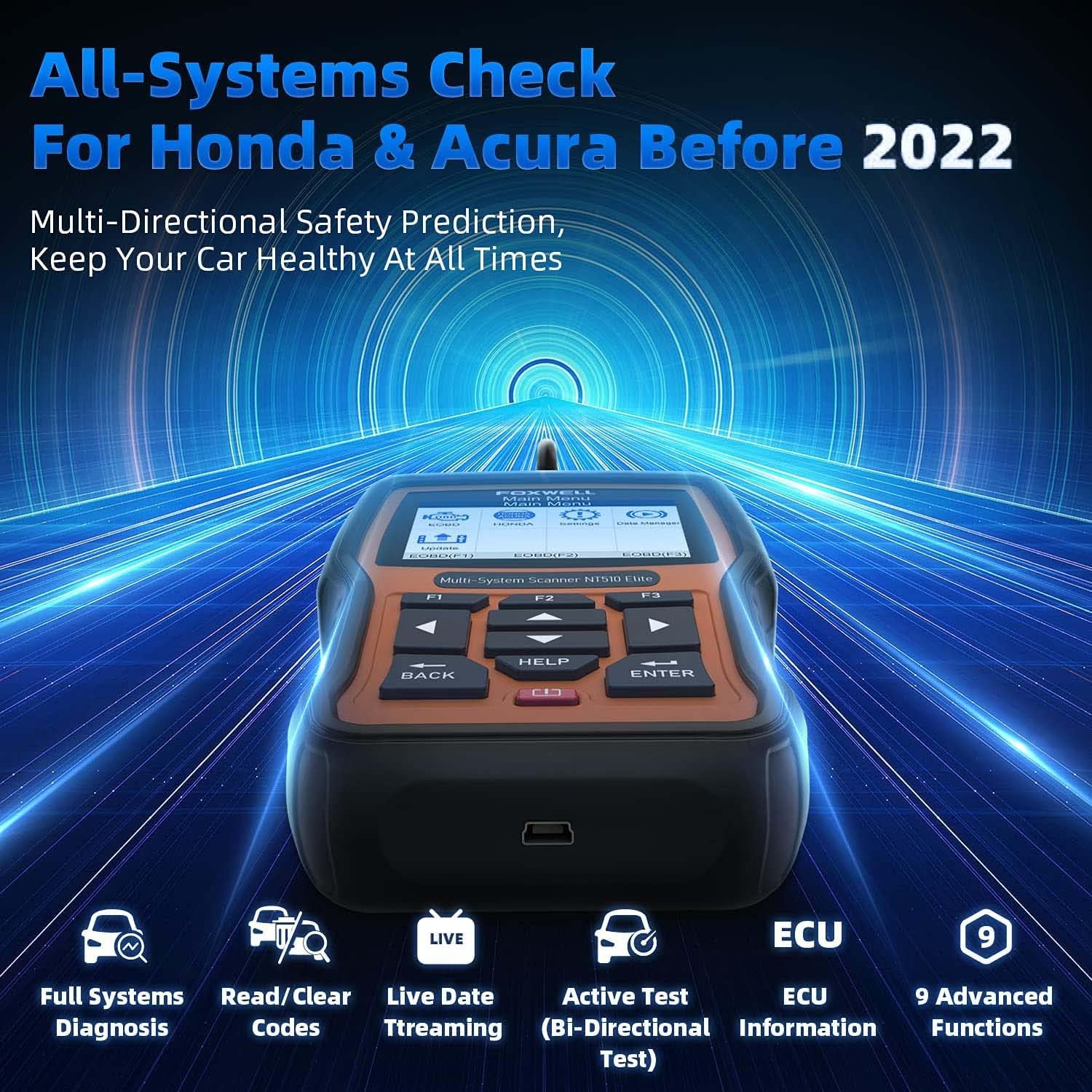 OBD2 Scanner Code Reader for Honda Acura E890