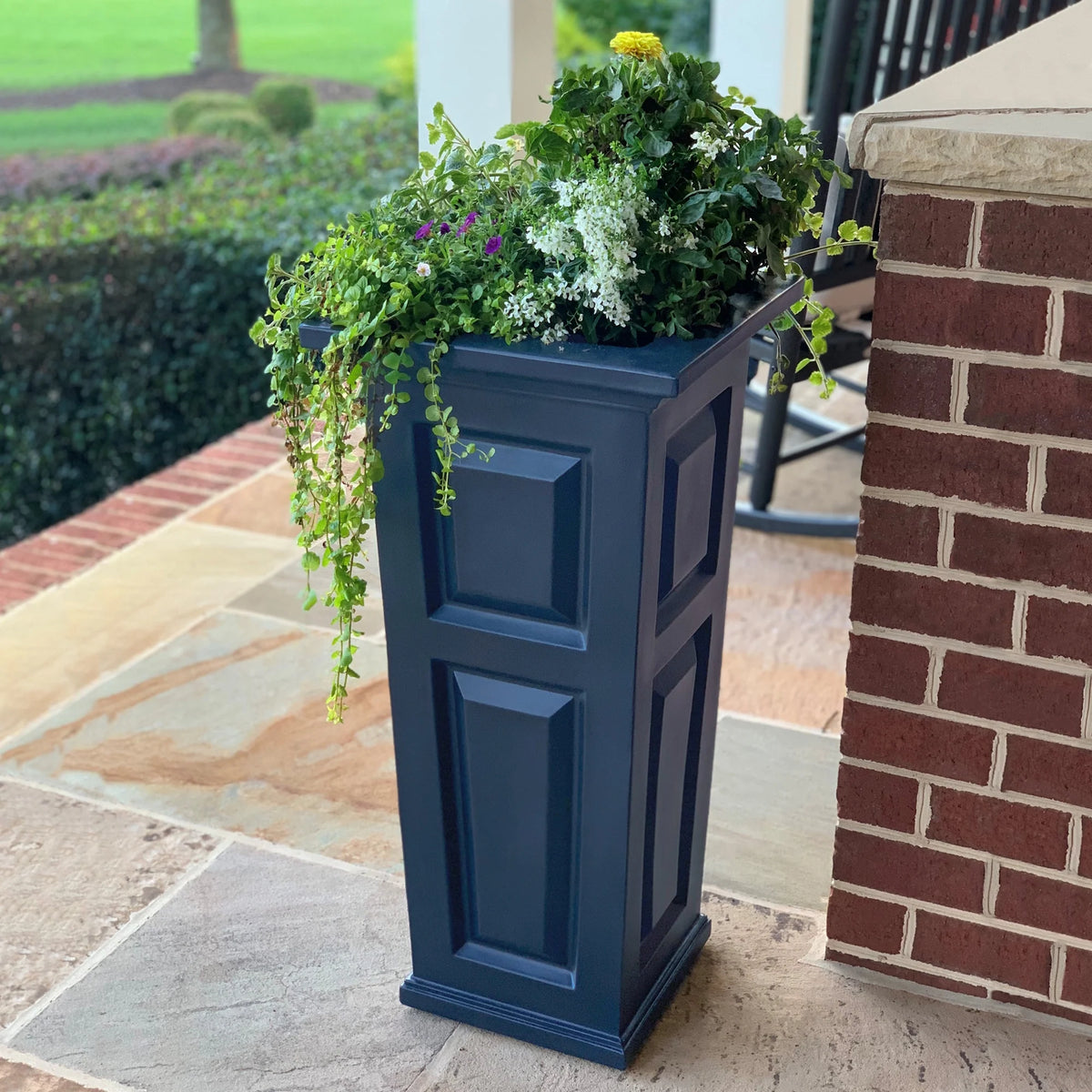 Neptune Blue Polyethylene Planter G207