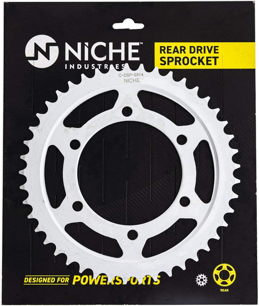 Drive Sprocket Chain Combo Front 17 Rear 45 Tooth 530HZ Standard 122 Links Pack of 2 F99722