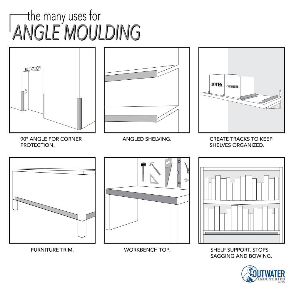 Polished Aluminum Angle 1-1/4 inch x 1-1/4 inch x 1/8 inch M8391