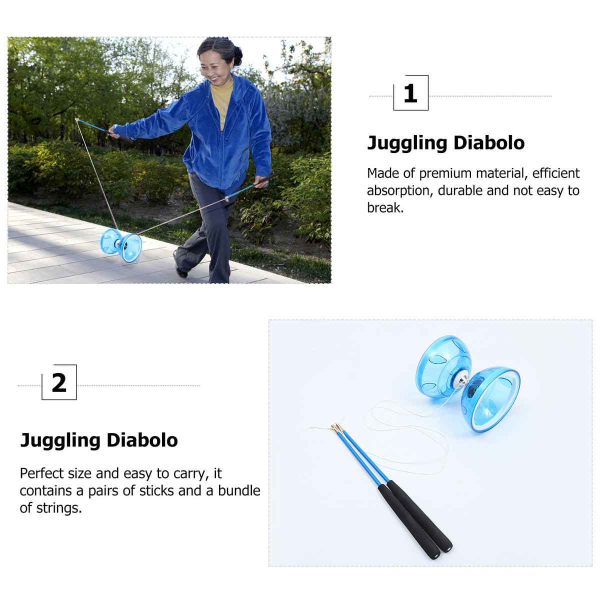 Chinese Yoyo Diabolo Toy Juggling Diabolos Q99992