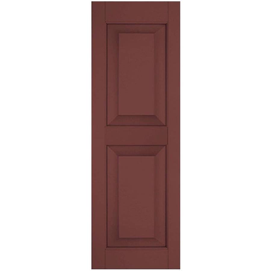 12 in. x 26 in. Exterior Real Wood Western Red Cedar Raised Panel Shutters Pair O38920