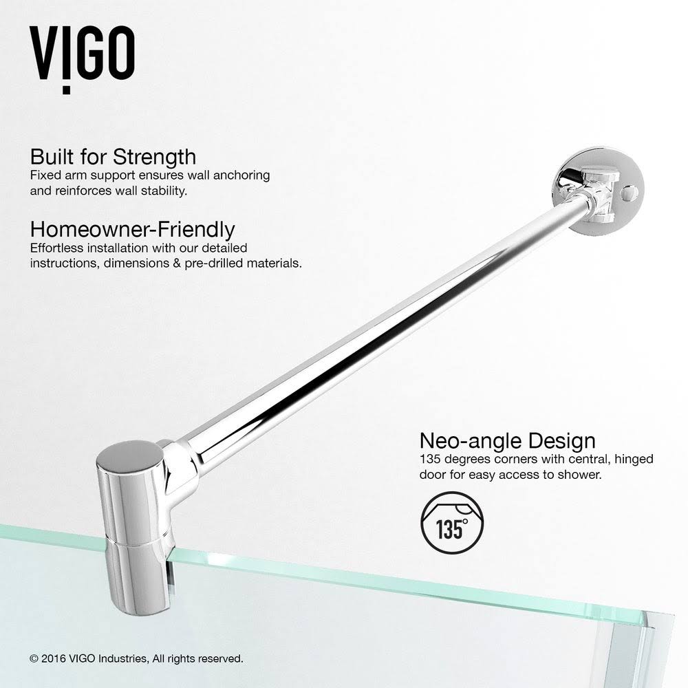 Frameless Neo-Angle Shower Enclosure N962084