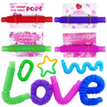 28 Pcs Pop Tubes Fidget Toys Sensory Toys Party Favors M79098