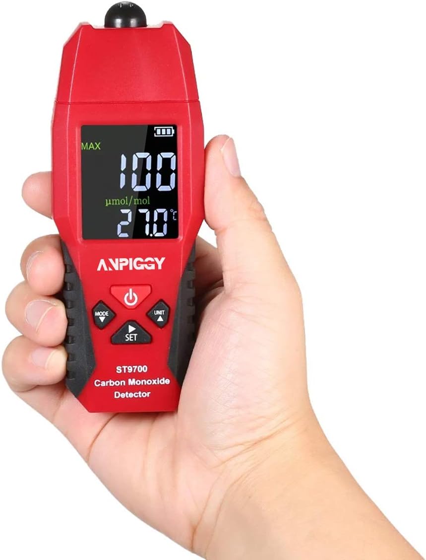 Handheld Carbon Monoxide Detector 0-1000ppm Pack of 2 N820