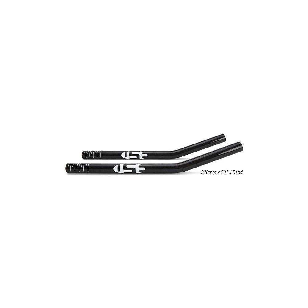 320mm 50x22° J Bend Black 3K Weave Carbon Extensions Z607337