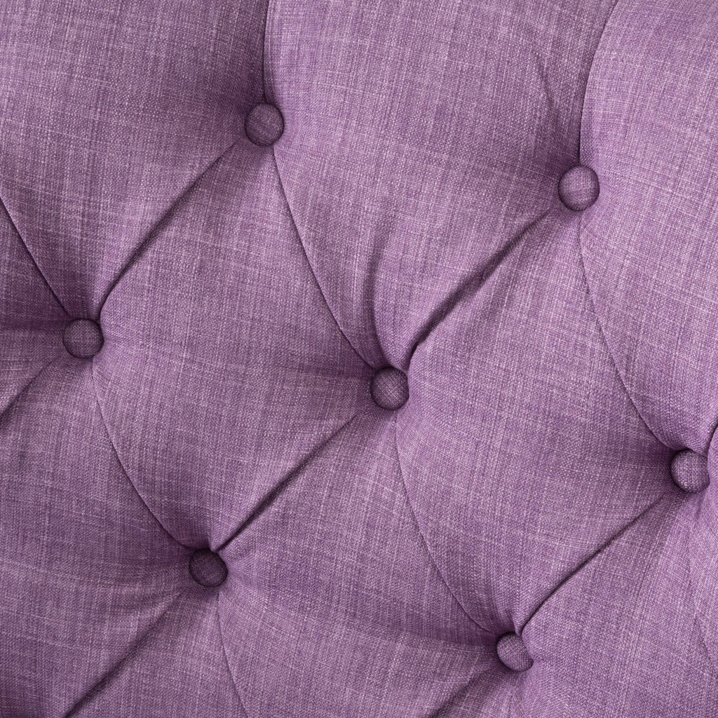 Grey Tufted Fabric Club Chair E441