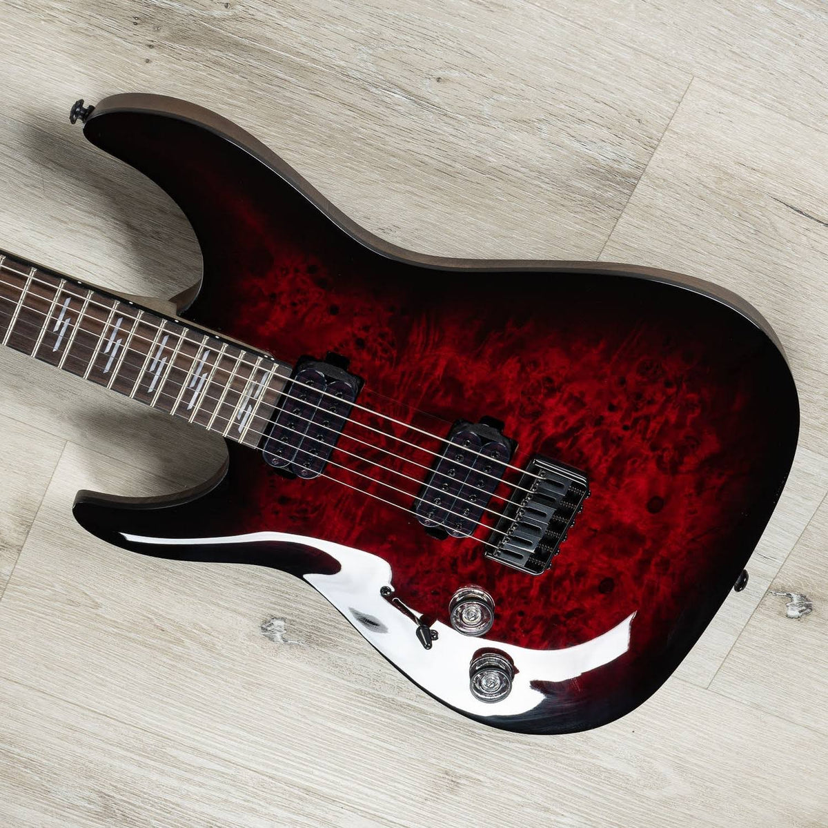 Left Handed Guitar, Black Cherry Burst N8431