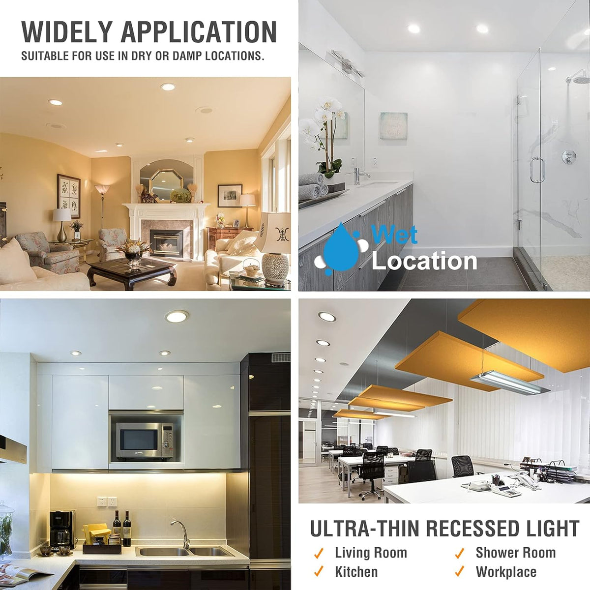 12 Pack 4 Inch 5CCT Dimmable LED Recessed Light with Junction Box L672