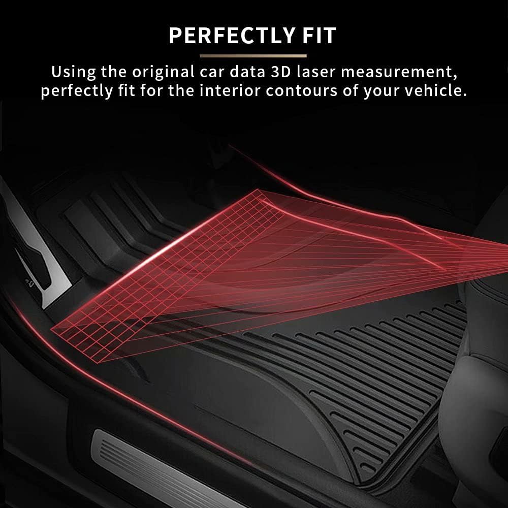 TPE Heavy Duty All Weather Rubber Floor Mats Full Set 1st & 2nd Row P945925