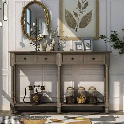 Gray Wash Console Table M927
