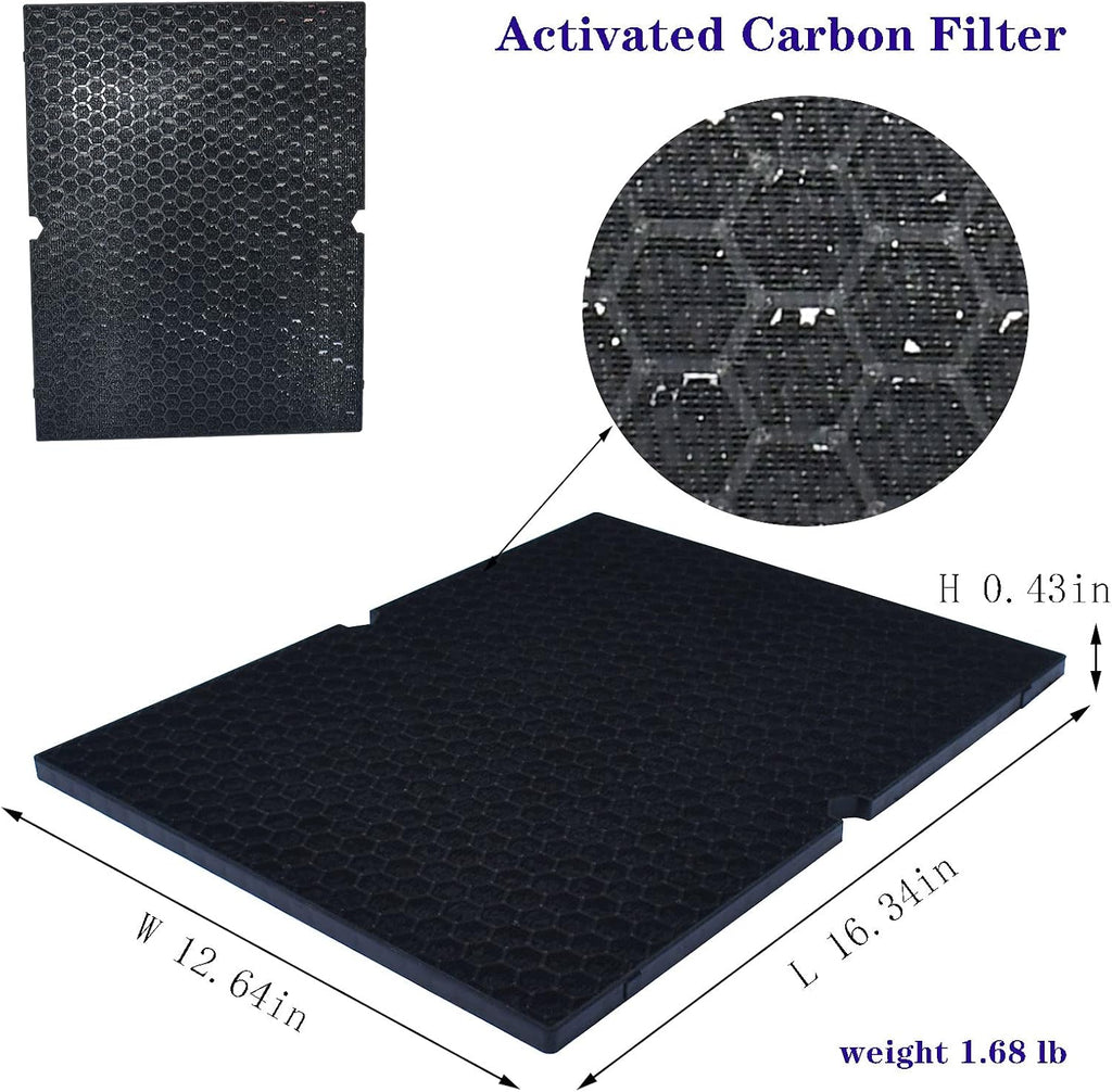 2 Pack Replacement HEPA Filter and Activated Carbon Filter for Air Purifier J56840