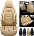 Beige PU Leather 5-seat Car Seat Covers for Celica Z1440