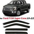 Dark Tinted Tape-On Side Window Vent Visor Deflectors Rain Guards Pack of 2 O59744