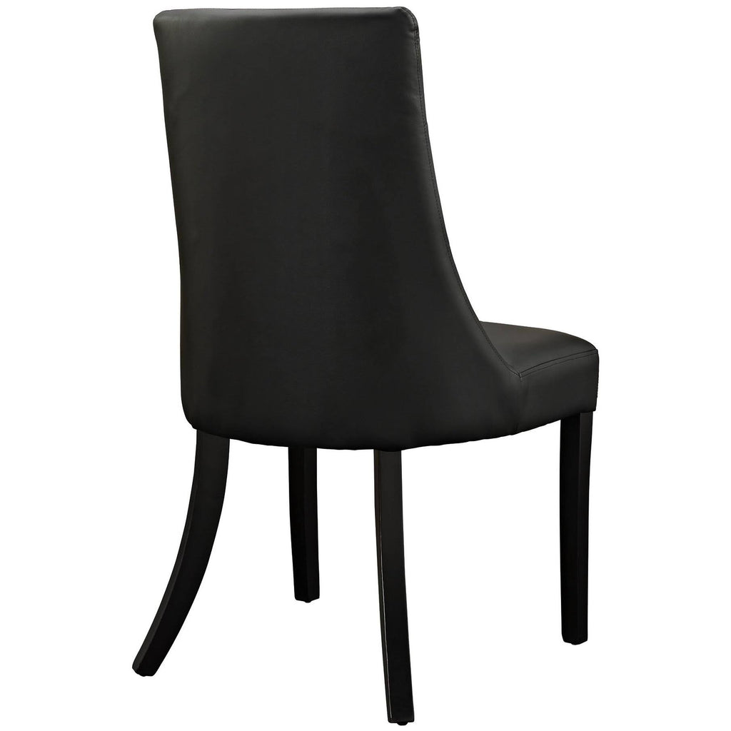 Black Vinyl Side Chair R146203
