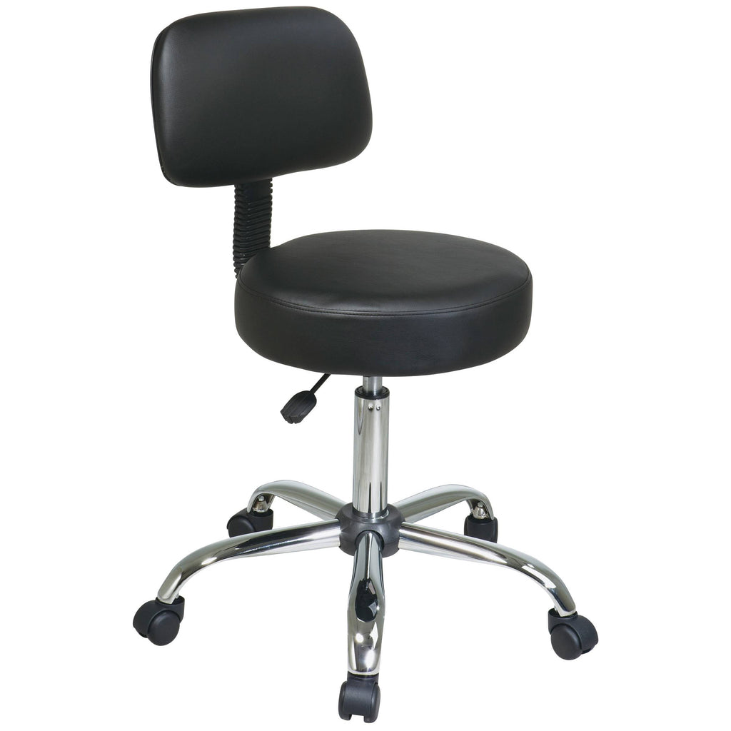 Black Pneumatic Drafting Chair C5771