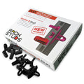 1RU 19 Rack Mount Solution with Square Punched Vertical Rails, 50-Pack X2545