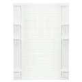 White Tile Alcove Shower End Wall Set X992744