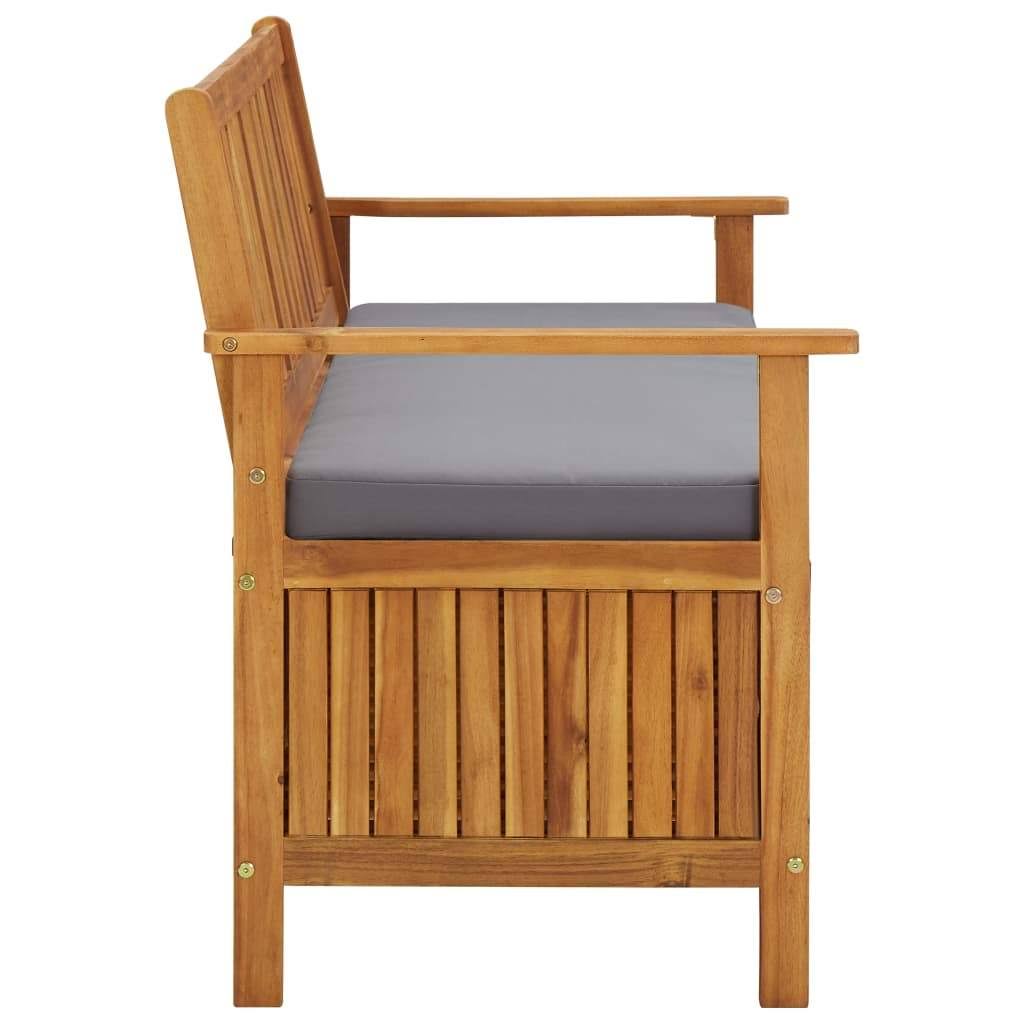 Solid Acacia Wood Garden Storage Bench N541033