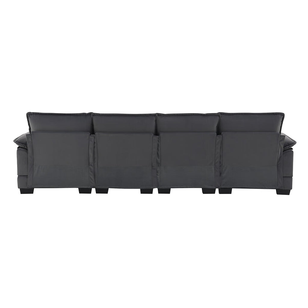 U-shaped Sectional Sofa with Waist Pillows U273