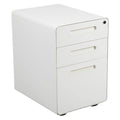 White 3 Drawer Filing Cabinet G569173
