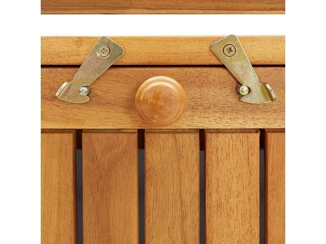 Solid Acacia Wood Garden Storage Bench N541033