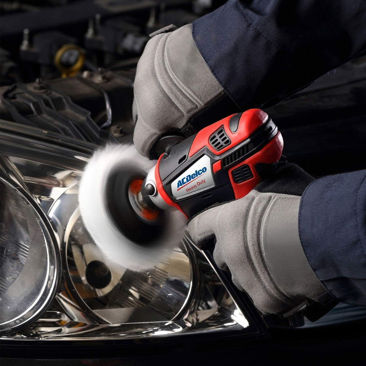 12V Cordless Li-ion Mini Polisher, Impact Wrench & Ratchet Wrench Combo Tool Kit with 2 Batteries W86933