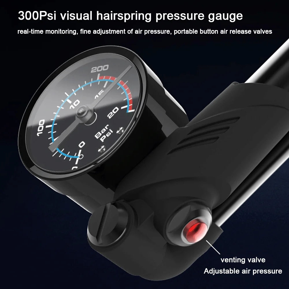 Tire Pump with Bike Rear Tire Pump Tire Portable Absorber Mountain Tire Bike Air Pump Bike Rear Suspension Tire Inflator Mountain Tire Pump Z540954