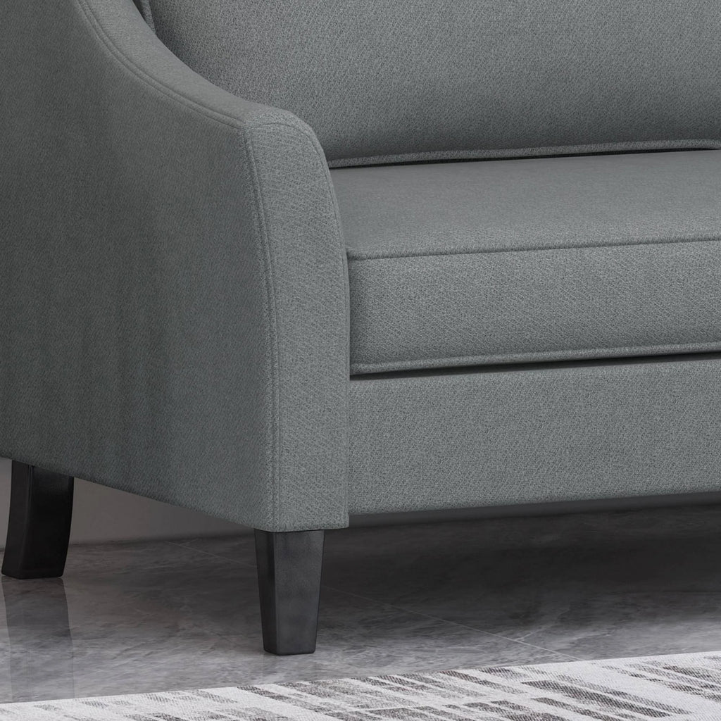 Charcoal Fabric 3 Seater Sofa C6335