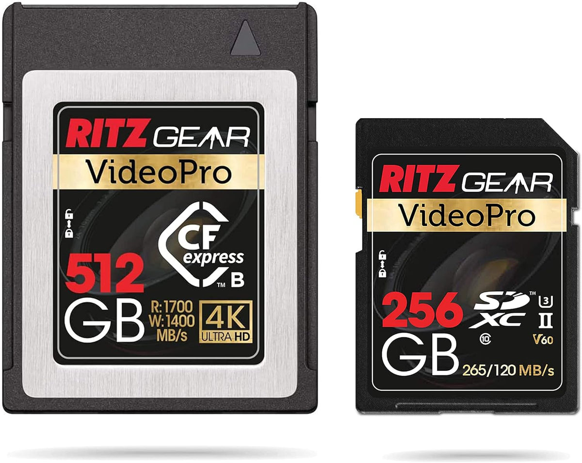 CFExpress Type B 256GB Card Plus SD Card UHS-II 256GB SDXC Memory Card U3 V60 E77038