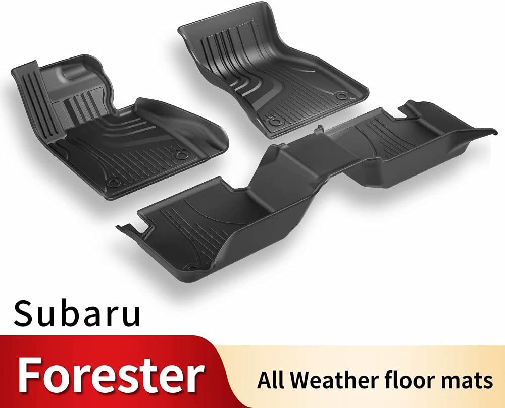 TPE Heavy Duty All Weather Rubber Floor Mats Full Set 1st & 2nd Row P945925