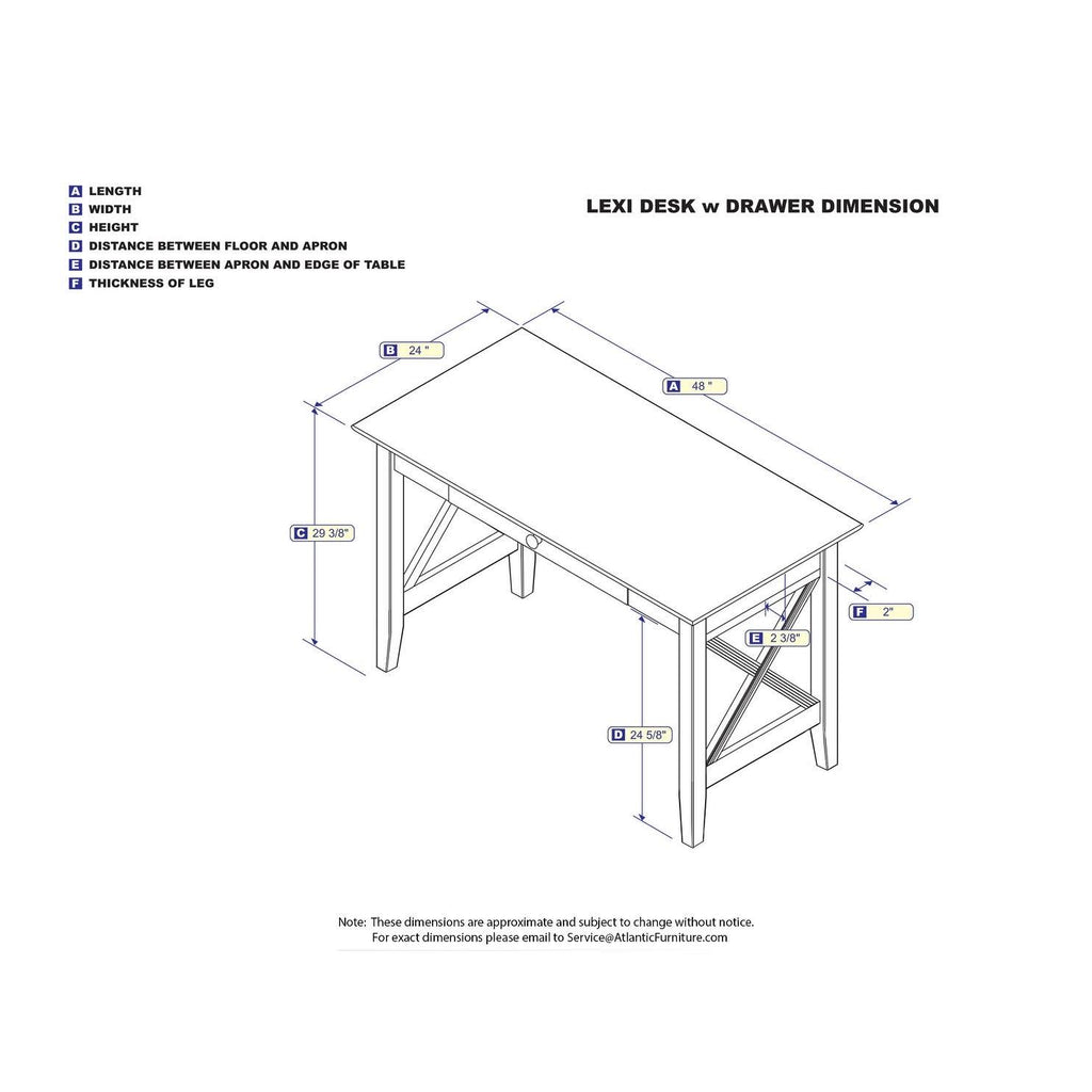 Grey Drawer Desk with Charger Station H97509