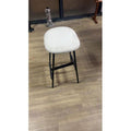 Bonded Leather High Back Accent Chair with Metal Legs L458