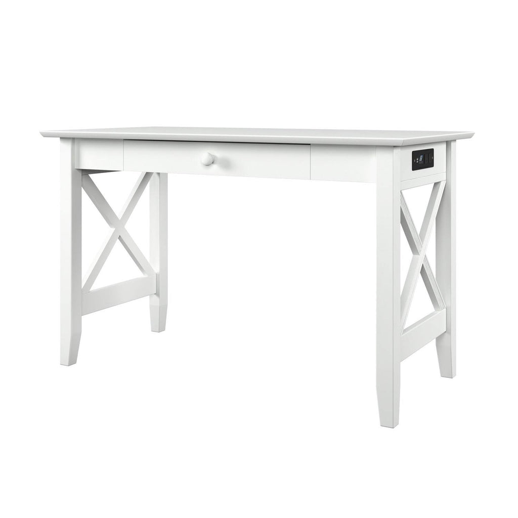 Grey Drawer Desk with Charger Station H97509
