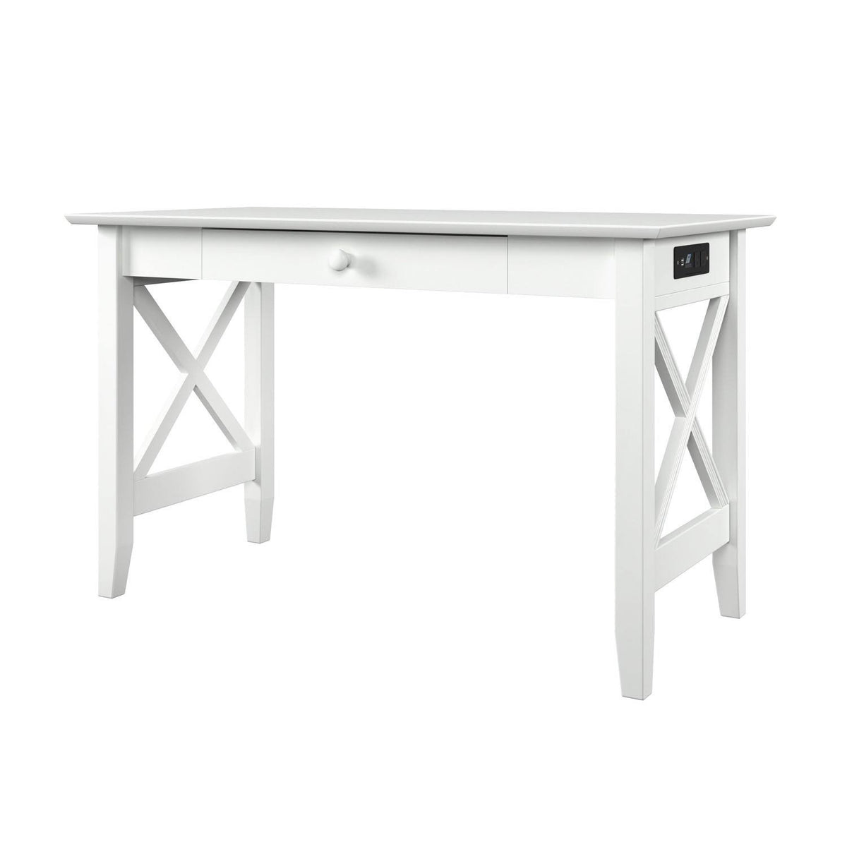 Grey Drawer Desk with Charger Station H97509