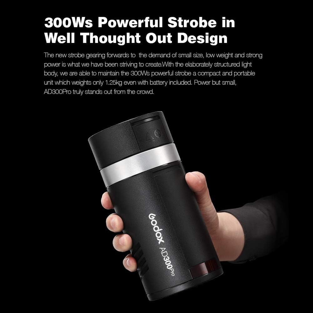 300W TTL Flash Strobe Monolight with Handheld Grip T5774