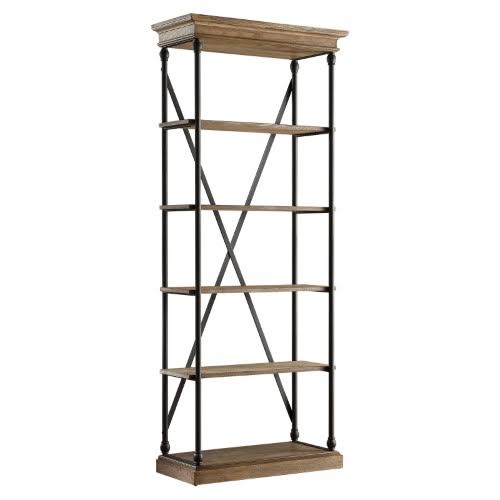 White Oak Driftwood Shelving Bookcase M532