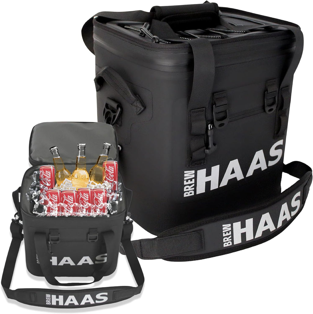 Matte Black Insulated Leak Proof Cooler Bag with Hard Liner S8620