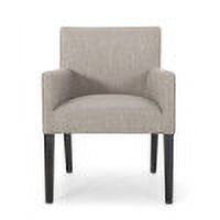 Light Gray Fabric Upholstered Armchair O458115