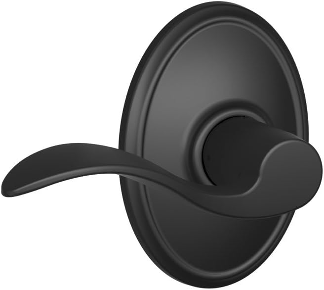 Matte Black Bed & Bath Privacy Door Lever Pack of 2 M16507